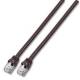Patchkabel RJ45, CAT6 250Mhz, 20m schwarz, S-FTP(S/FTP) kurze Tülle(VOIP),