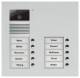 TCS AVU15100-0010 video color exterior, station 10 keys 2 rows silver UP