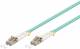 Goobay 95754 LWL Kabel, Multimode (OM3) Aqua - LC-Stecker (UPC) / LC-Stecker (UPC)