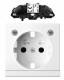Merten MEG2334-0319 central plate m u Lichtausl LED Socket Power Outlet pws gl Sys M