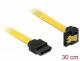 DELOCK Kabel SATA 6Gb/s 30cm gelb un/ge Metall