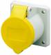 Mennekes 1337 16A3P 4H110V Panel socket , TwinCONTACT IP44