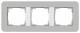 GIRA 0213412 Abdeckrahmen 3f E3 Grau/Reinweiß