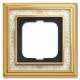 Busch Jaeger 2CKA001754A4643 BJ 1721-836 cover frame, MS polished decor ivory white frame Busch-dynasty