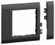 Hager GR0800A9011 Rahmenblende modular ZS 55 OT 80 hfr graphitschwarz