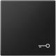 Jung A 590 T SWM Wippe 1fach Symbol Tür Serie A graphitschwarz matt