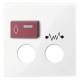 Merten 450325 central plate for call module + call button + plug-in. active white glossy. System M