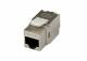 Keystone module, TP socket (RJ45), CAT6A, 500MHz, slim line/component tested, Synergy 21