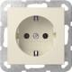 GIRA 446601 SCHUKO ohne Kr. System 55 Creme
