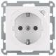 Berker 47086089 Steckdose SCHUKO mit FI-Schutzschalter Q.1 polarweiss samt