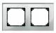 Merten 489260 M-PLAN-Echtglasrahmen 2f Diamantsilber