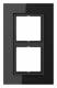 Jung LSP982GLSW Glasrahmen 2fach LS plus schwarz