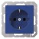 JUNG A1520BFBL SCHUKO socket, unbreakable Serie A / AS blue