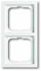 Busch Jaeger 2CKA001754A4236 Busch-Jaeger frame 1722-184 K 2-fold, davos FUTURE LINEAR-studio white