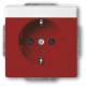 Busch Jaeger 2CKA002013A5423 BJ 20 EUCNB-12-82 SCHUKO Steckdosen Einsatz rot RAL3020 future linear