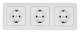 Steckdosen Set McPower Cup ''Beginner 3S'' 4-teilig, weiß