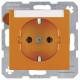 Berker 47508907 Steckdose SCHUKO mit B-feld S.1 orange glänzend