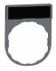 Schneider Electric ZBY2101C0 Schneider sign holder 30x40mm, unlabeled black/red