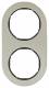 Berker 10122004 Rahmen 2Fach Serie R.Classic Edelstahl/schwarz