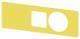 Siemens 3SU19000BF310AA0 Unterlegschild gelb für Not-Halt-Pilzdruckt. im Gehäuse