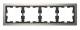 Merten MEG4040-6550 D-Life Metall Rahmen 4fach Nickelmetallic
