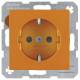 Berker 41438914 SCHUKO S.1 socket outlet, shiny orange