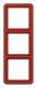 Jung CD583WURT Rahmen 3fach bruchsicher rot