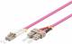 Goobay 95948 LWL Kabel, Multimode (OM4) Violett - LC-Stecker (UPC) / SC-Stecker (UPC)