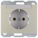 Berker 47397004 Steckdose SCHUKO mit Beschriftungsfeld K.5 edelstahl