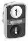 Schneider Electric ZB4BW7A1724 Schneider Doppeldrucktaster mit LM LED ws Pfeil hoch/sw Pfeil runter