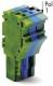 WAGO 2022-103/000-039 1-Leiter-Federleiste mit PE-Endmodul kodierb.3p gn-ge