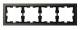 Merten MEG4040-6552 D-Life Metall Rahmen 4fach Moccametallic