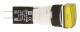 Schneider Electric XB6CV5BB Schneider Leuchtmelder quadr. gelb LED 24V Stecker Kunst.D16mm