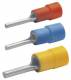 KLAUKE 704 Insulated pin terminals , 0.1-0.4 mm ² tinned yellow