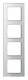 Jung AC584GLWW Frame 4-Way AC 584 GL WW, 84x297 mm