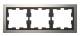 Merten MEG4030-6550 D-Life Metall Rahmen 3fach Nickelmetallic