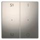 Merten MEG5228-6050 rocker button module 2-fold (Scene1/2 1/0) nickel metallic