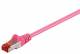 Goobay 93435 CAT 6 patch cable, S/FTP (PiMF), magenta - LSZH halogen-free, copper