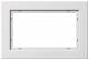 GIRA 100129 Abdeckrahmen 1 1 2fach Gira E2 Reinweiß