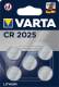 VARTA Knopfzellenbatterie Electronics CR2025 Lithium 5er-Pack