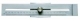 MIB Messzeuge 05057005 Marking gauge with chrome-plated mm pitch flat fin