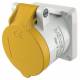 Mennekes 1618 16A3P 4H110V Panel socket Twin CONTACT IP44