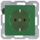 Berker 47431903 Steckdose SCHUKO mit Aufdruck S.1/B.1/B.3/B.7 Glas grün