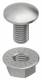 Niedax FLM10X25F Carriage Bolts FLM 10X25, hot-dip galvanized