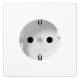 JUNG LS1520WW SCHUKO socket alpine white, pure white