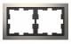 Merten MEG4020-6550 D-Life Metall Rahmen 2fach Nickelmetallic
