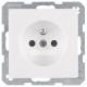 Berker 6768766089 socket with protective contact + erh.BS Q.1/Q.3 polar white velvet