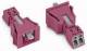 WAGO 890-782/080-000 Buchse Snap-In 2-P. mit VK, pink