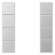 Jung AL2504TSA Tastensatz 4fach kpl LS/FD-design Aluminium