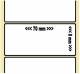 OEM-Factory Labels - Transfer 70 x 8mm, permanent, K40
